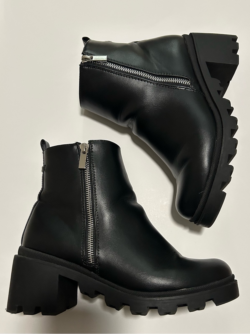 Shoe Dazzle Danilyn Lug Sole Bootie